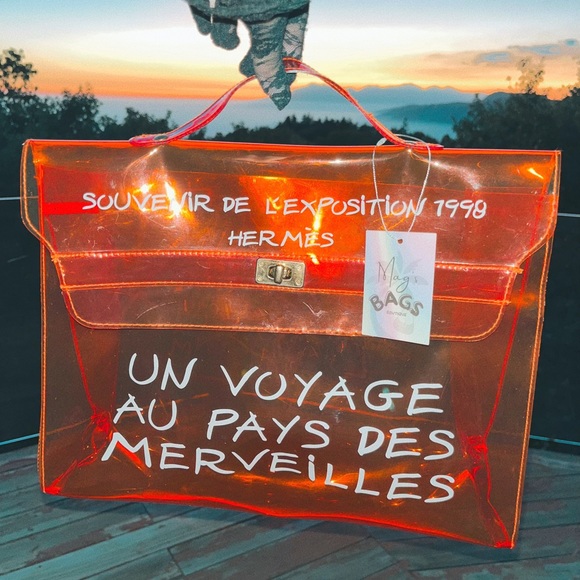 Hermes Handbags - Hermès: Vinyl Kelly Souvenir De L'Exposition PVC Beach Tote Bag